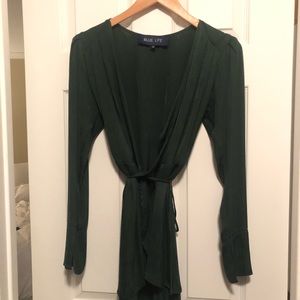 Blue life wrap dress